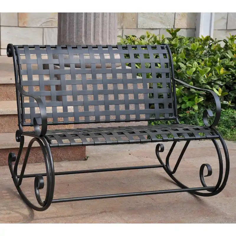 3fe068e347d8d7f4f69a45186c7786e341b0d419b8a84f3d2833e1212453dd1f Mandalay Double Porch Rocker(Grey)