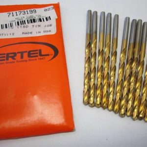 KLYNE - Lot Of 12 #19 High Speed Jobber Length Drill Bits 118 Degree Tin
