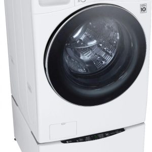 LG ?C 5.0 Cu. Ft. High-Efficiency Stackable Smart Front Load Washer with Steam and Built-In Intelligence ?C White