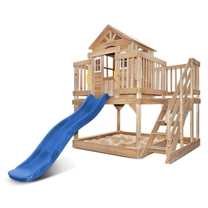 45615f7b0ef4343ffab7b15aeff4d283c40cef72f1ca416d16ccc1d4b59a60fb Lifespan Kids Silverton Cubby House with 1.8m Slide