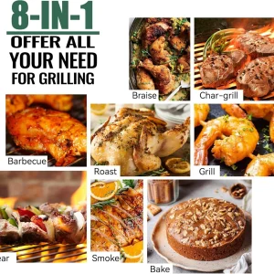 Z GRILLS Wood Pellet Grill Smoker with 552 Cooking Area Front Shelf for Outdoor BBQ, Smoke, Bake and Roast, 550C(ZPG-7002C)
