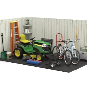 Suncast 8 x 10 ft. Metal and Resin Storage Shed, Vanilla(8' x 10')