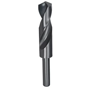 VIVA - 22Mm Hss 6542 Short Shank Drill Bit With 1/2 Inch Straight Shank Black Oxide