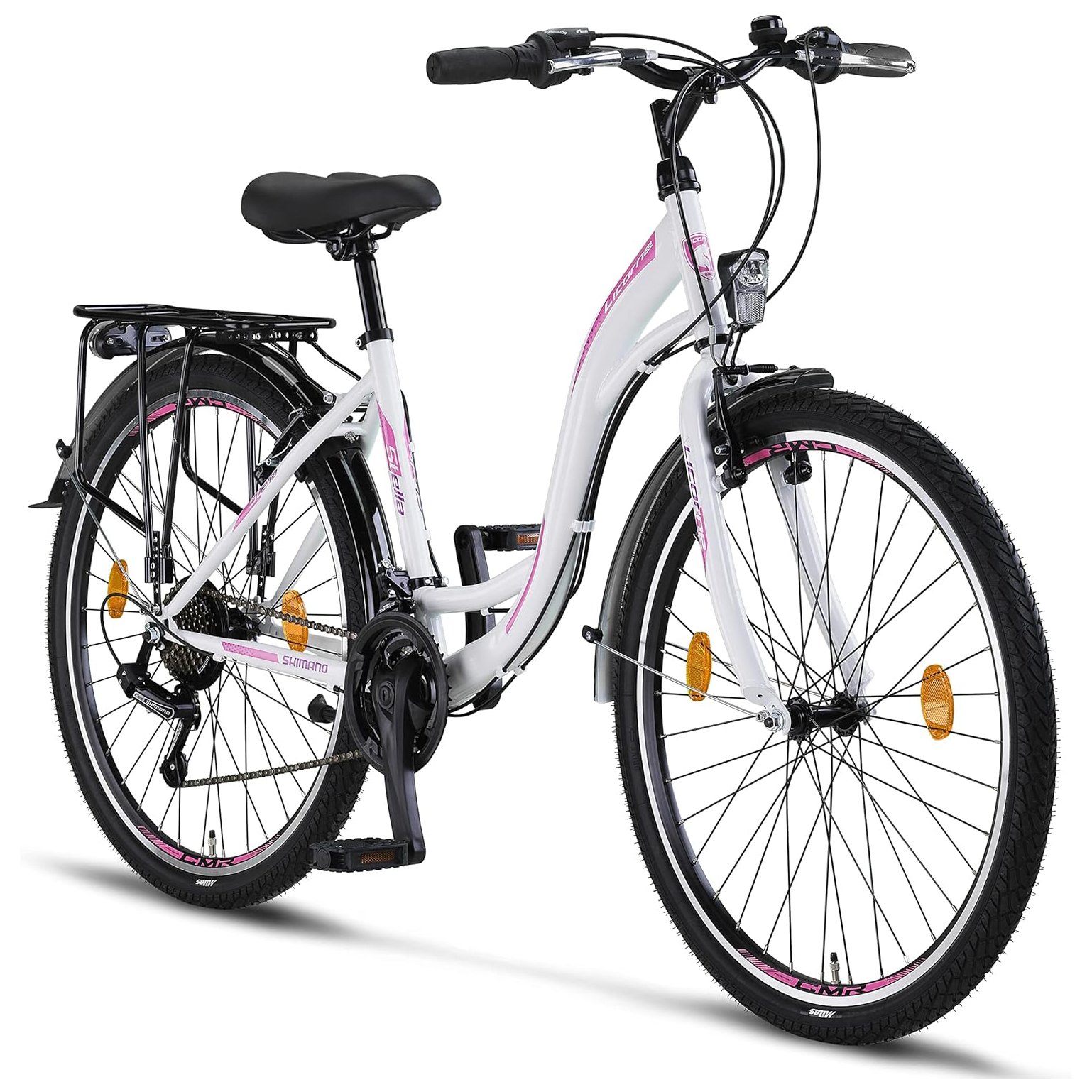46dc79b53d78422b084d34130ffc3c8a286164bd3c5eae4dd5f69ead035f4b9f Licorne Bike Stella Premium City Bike(White/24.0 Inches)