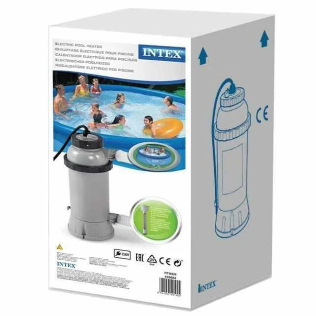 473ff614ca5d18f5c5c301e2eee96027d0b5edd04118b12fb892f3a1e2811427 Intex 28684 Electric Pool Heater, 3000W, for Above Ground Pools up to 179 7/8in, Auto Shut-off