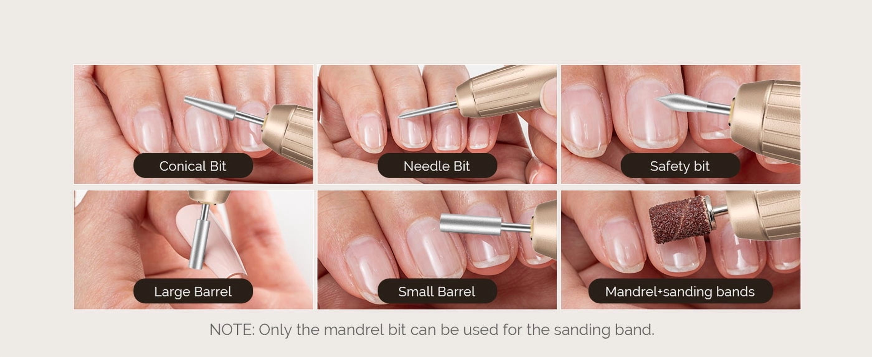 481f05b474b5d4391ac7c9605675e9bf8942b89c4cf340be2811df319f4eb200 MelodySusie PC180E Cordless Rechargeable Nail Drill