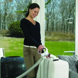 Shark NV501 Rotator Professional Lift-Away Upright Vacuum with HEPA Filter, Swivel Steering, LED Headlights, Wide Upholstery Tool, Dusting Brush Crevice Tool, White/Red, 12, 18, 14.(White, Red)