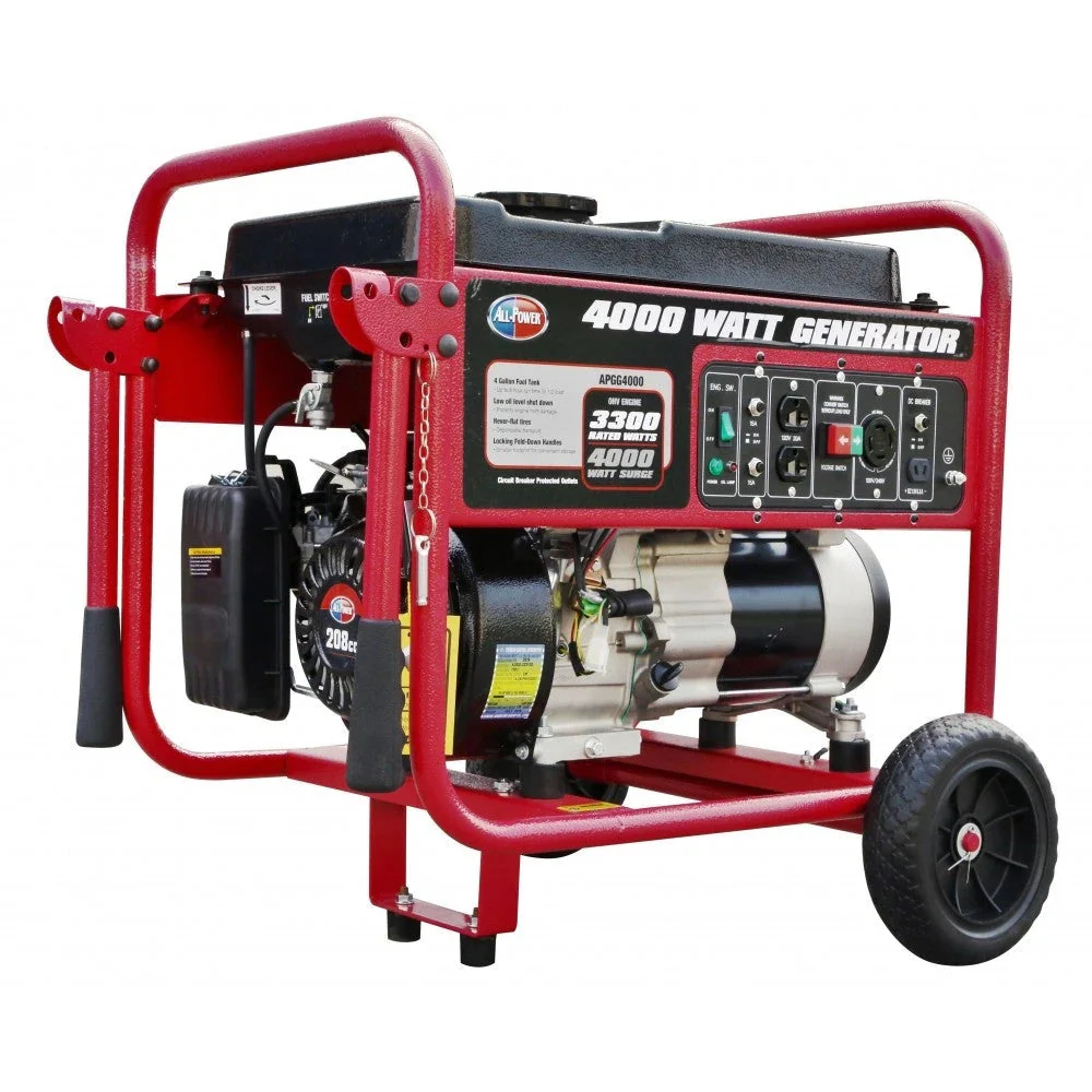 483563452857d935e285c75533e3a57718c802e254db88e5b6384ce3212bcf4f 4000 Watt Generator APGG4000, 4000W Portable Generator for Home Use Power Backup, RV Standby, Hurricane Damage Restoration Power Backup.