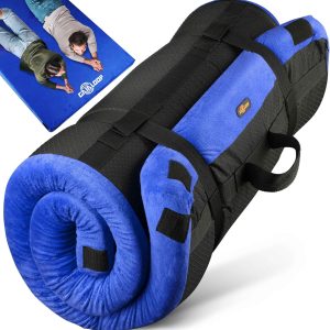 Thick Memory Foam Camping Pad Futon Mattress Full, Portable Floor Sleeping Mat Sleepover Guest Bed Roll Up Mattress for Indoor Outdoor Travel