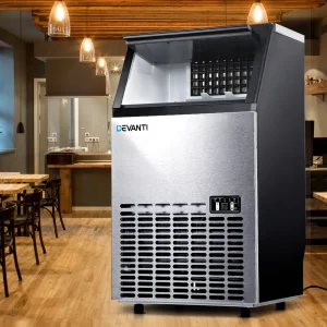60kg Ice Maker Machine, Adjustable Thickness - Devanti