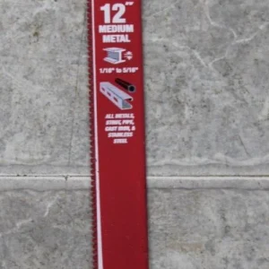 KLYNE - Diablo Ds1210Cf 12" Carbide Teeth Metal Recip Blade 10 Tpi (1/16"-5/16")