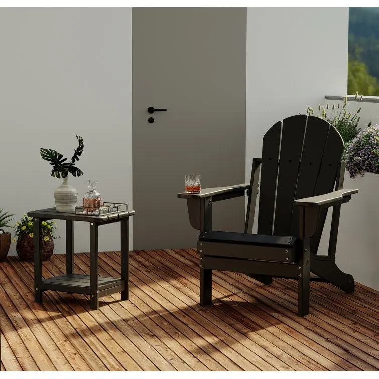4c36f53f06dc61a34e79d11b4764eb8305f5eeeb22c4685ea3932ffc6982cb23 Outdoor Folding Adirondack Chair Patio Chair with Cup Holder(Black-no Cup Holder)