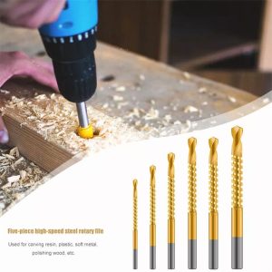 2025Twist Drill Bit Set Power Tool Accessories Screw Holes For Wood Metal (6Pcs)