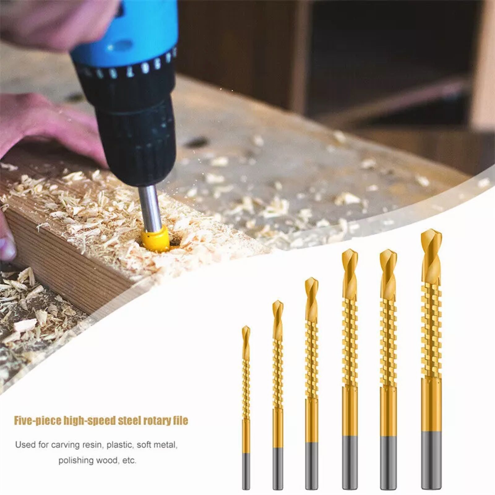 4cab7e8a631e0bd691a34a5395be1680bb9625a0e629b35f4f2b9feb83348f9f 2025Twist Drill Bit Set Power Tool Accessories Screw Holes For Wood Metal (6Pcs)