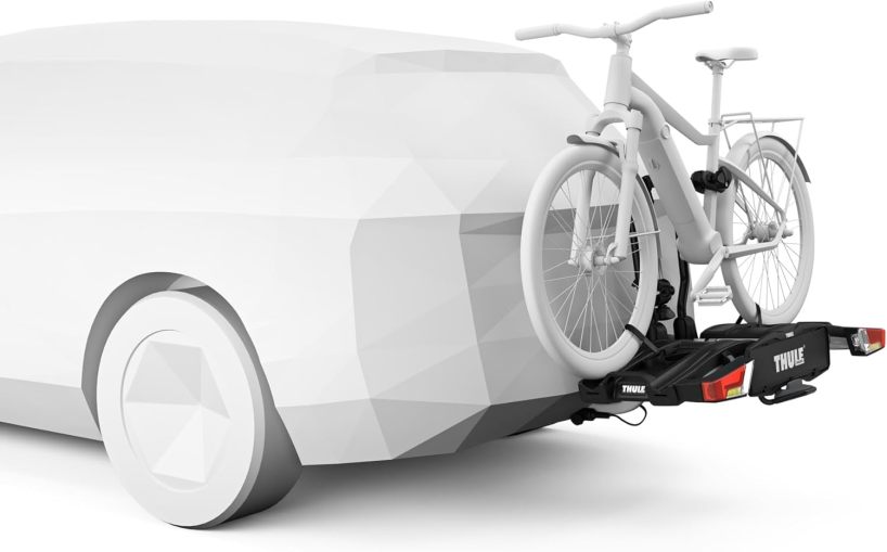 4e83d4d45104deaf840f7290c53e680e7eb44196038dad5dd107b6f34172f94d Thule EasyFold XT bike rack for towbar, 2 bikes, silver
