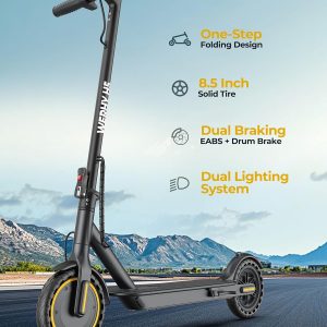 Electric Scooter - 350W/500W Motor, 22 Mph Top Speed(8.5''-187Wh-350W)