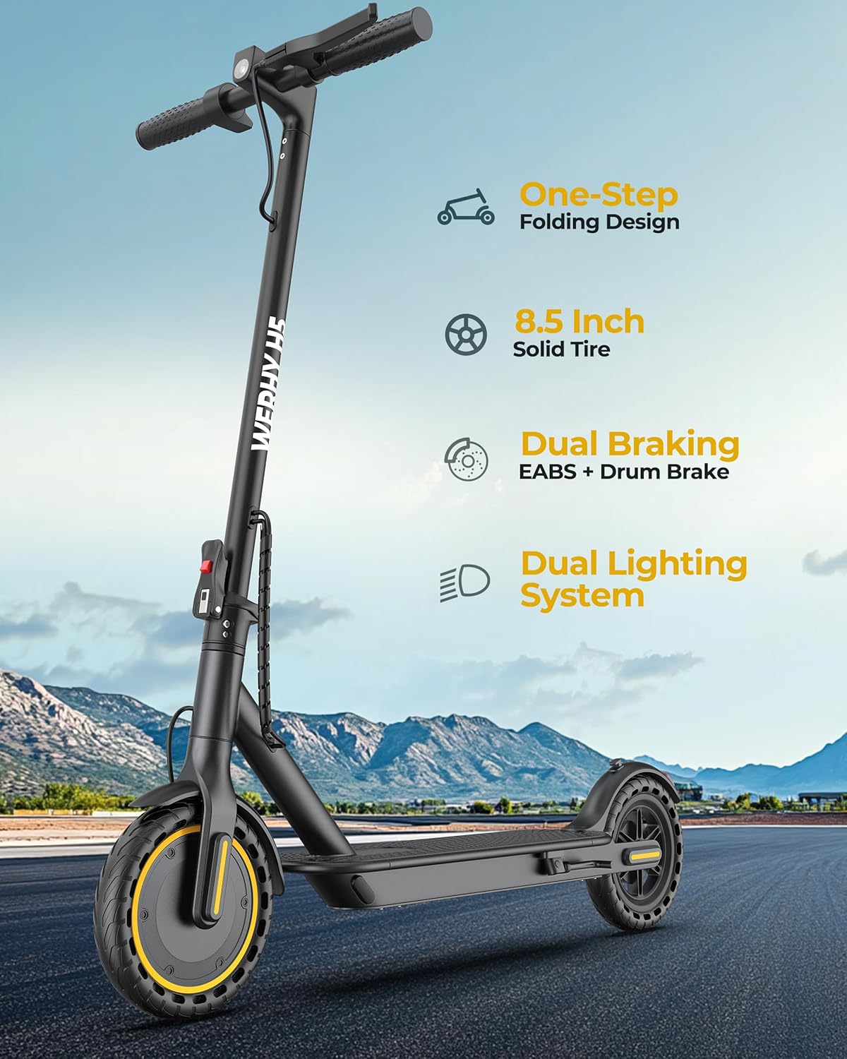 4e925da96196aa30ad1fe081814a79f4a286f677290094ea739b7b163ae71b9c Electric Scooter - 350W/500W Motor, 22 Mph Top Speed(8.5''-187Wh-350W)