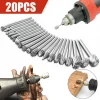 20Pcs Diamond Burr Bits Drill Bits Set Rotary Multi Dremel Tool Accessories Kit