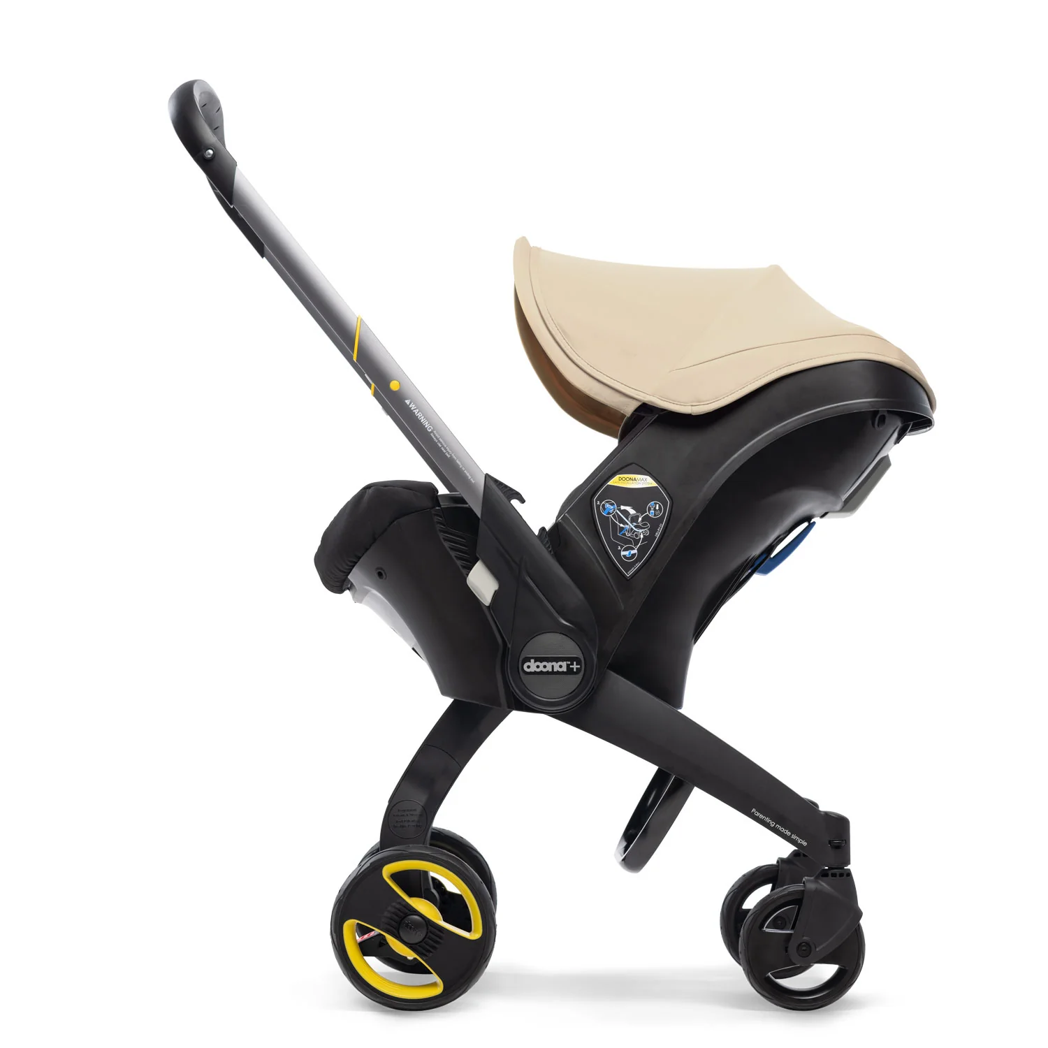 4eb344eb2036513254d34ff5906a8227b764bee2842a1cf24540eea442c4f073 2025 Doona Infant Car Seat and Stroller with Base(Sahara Sand)