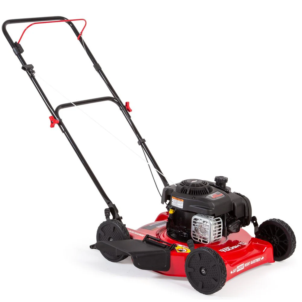 4ecc2fcea7e15a4fae3e87324d987d2e496367ff8c4d675218e4eba35f2220bb 20-Inch 125Cc Gas Push Mower with Briggs Stratton Engine