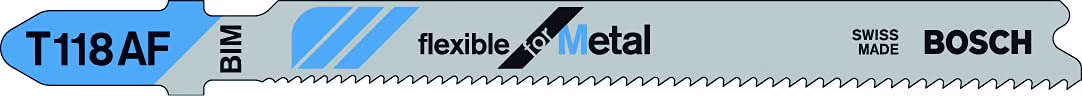 Bosch Accessories 5x Jigsaw Blade T 118 A Basic for Metal (for Steel sheets, Accessories Jigsaw