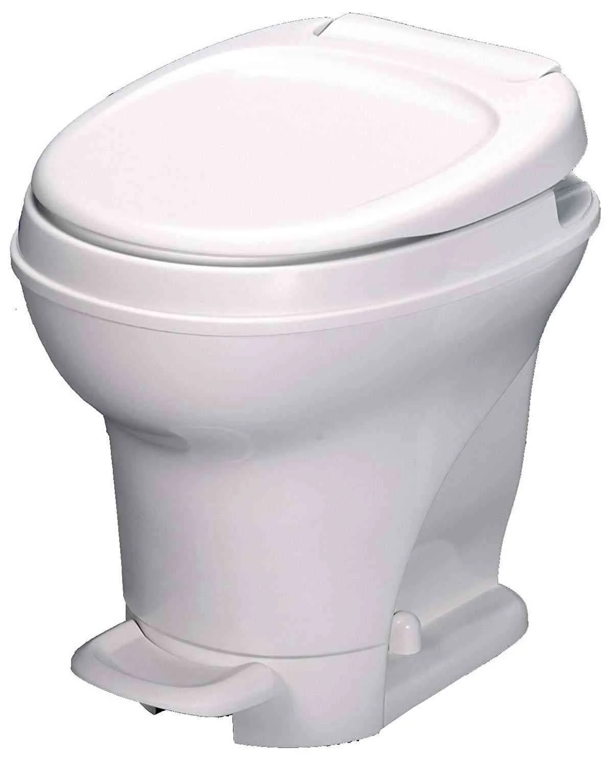 5089110b049c02553a6e69516c1eeea802e27bb9df66ba347c72ca90f3ae188e 2025 Aqua-Magic V RV Toilet Pedal Flush / High Profile / White ¨C Thetford 31671