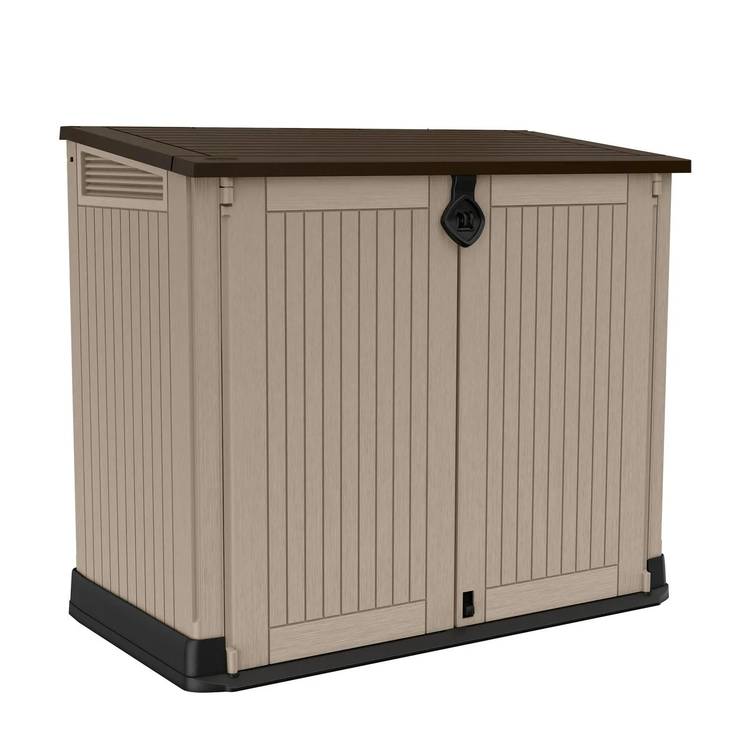 520edf2dd95637b570715ff2ef0de8abac09aaeed13cf89891e9a6186ce03dd3 Keter Store-It-Out Midi 30-Cu Ft All-Weather Resin Storage Shed, Beige