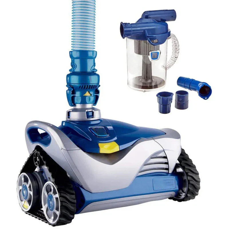 532635fd9b3364b368efd41cfd5d2ace91c31a49059c9884d3de7471172c50fd Automatic Suction Side Pool Cleaner Vacuum with Cyclonic Leaf Canister