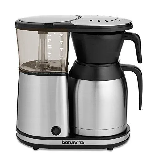 5359ba76bcf671d14e062b014c7f5ba70d586164b9bbd82776bbc6c05a2eda0d Bonavita BV1900TS 8-Cup One-Touch Coffee Maker Featuring Thermal Carafe, Stainless Steel