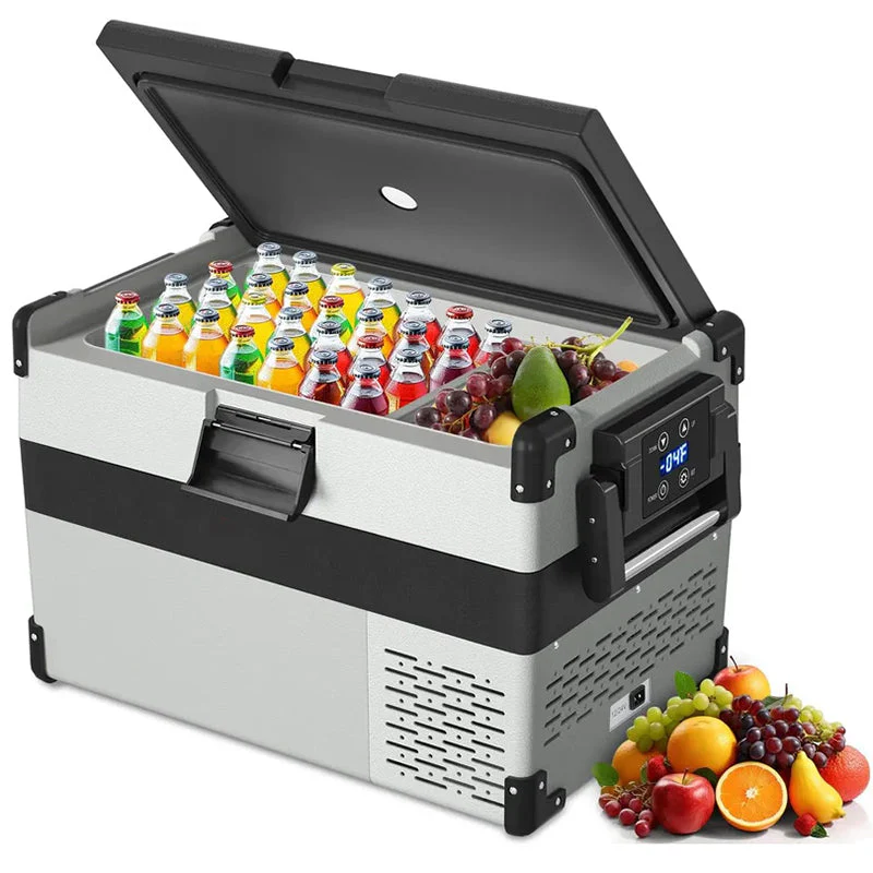 53608819b24527f13d6589566b1d742e0ad22288943704fe813e3413b9ff2d02 12 Volt Refrigerator, 34 Quarts Car Refrigerator (-4¨H~50¨H), Portable Car Freezer Fridge with 12/24V DC 100/240V AC Adapter for Camping and Truck RV Van Boat Home Use (34Quarts-32L)(34Quarts-32L)