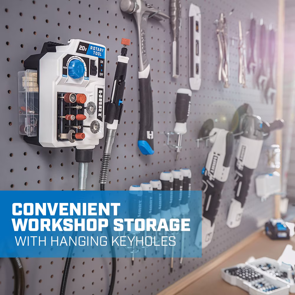 53e8836ab6106e7f65724626bf462f469e6dc09d8ef4fd374d5ede0f663fd1e4 Open Box HART 20-Volt Cordless Rotary Tool with 33 Accessories (Battery Not Included)