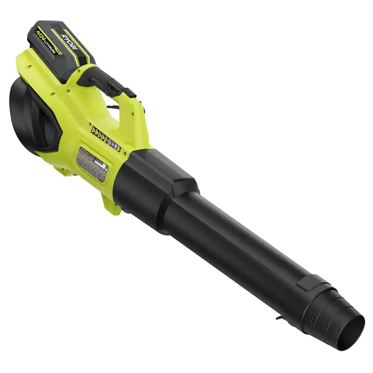 54b08b2844db9cb0846d705d8dae6f38a05f4aa9e3d7c148e3d6c1cdd41536e2 Ryobi 40V HP Brushless Whisper Series 190 MPH 730 CFM Cordless Battery Jet Fan Leaf Blower with (2) 4.0 Ah Batteries and Charger