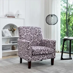 Contemporary Living Room Accent Arm Chair(Blue Floral)