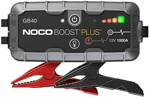 56c8581a14fc64e01a5b18bd04939db84795f9d916e73952a92b60fa5180baa8 NOCO Boost Plus GB40 1000 Amp 12-Volt UltraSafe Lithium Jump Starter Box, Car Battery Booster Pack, Portable Power Bank Charger