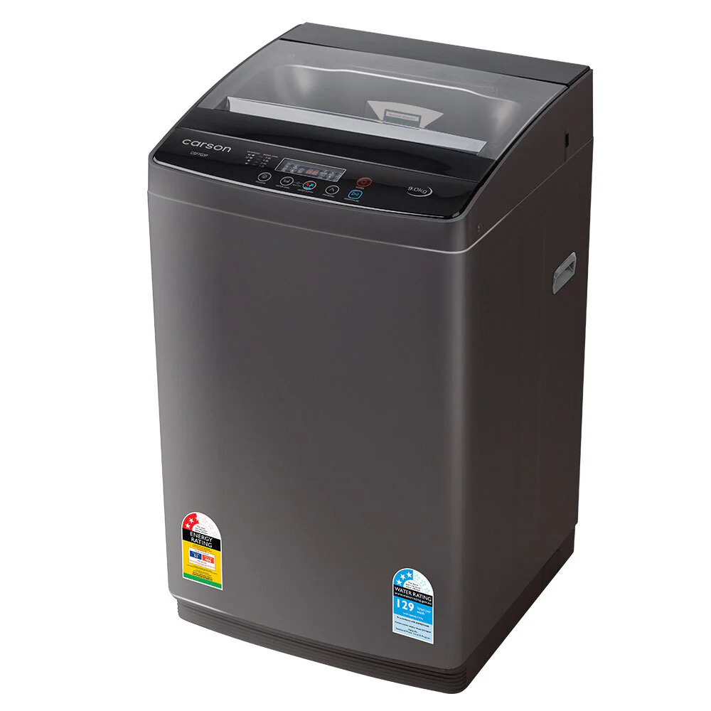 57fd6ba0da99d5865f216750ebd5df6906faed6edb03299ee73e35844d8f13ea CARSON 9kg Top Load Washing Machine Home Laundry Clothes Washer Dry Wash Grey