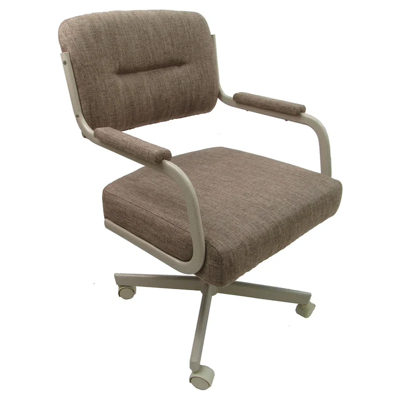 5846c4f75ddf085ff7deb612b93eb991762e85ca6b7fd787c16497dc181a6b04 Swivel Kitchen Dining Caster Chair with Wheels - M-110 - N/A