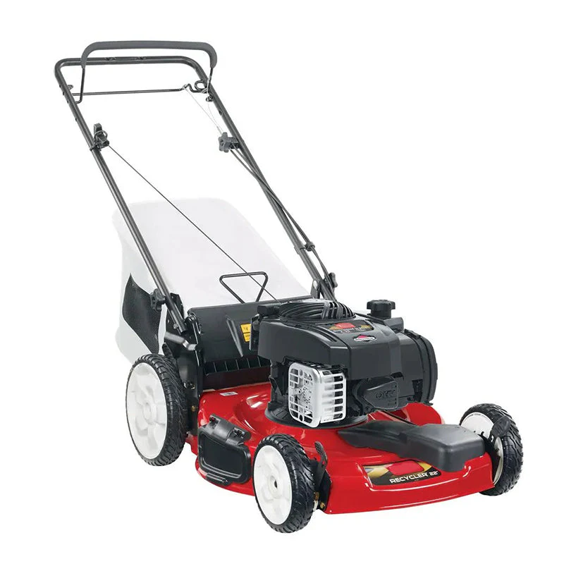 594b9e936c949eb224d0faa750504c7c5315af48791d2ca7069a1ad12da86c25 22 in Briggs Stratton High Wheel Variable Speed Gas Walk Behind Self Propelled Lawn Mower with Bagger