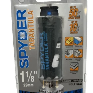KNACK - Spyder Tarantula 1-1/8" In Carbide-Tipped Non-Arbored Hole Saw 600898P New