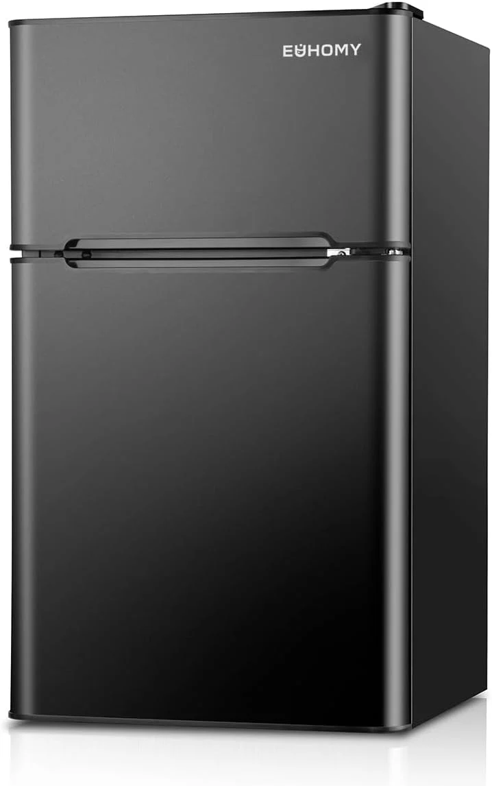 5b43e8f96020a35ebfb60ad61789c9f19bdedc041e145c7efb0f934812445776 Euhomy Mini Fridge with Freezer, 3.2 Cu.Ft Mini Refrigerator with Freezer