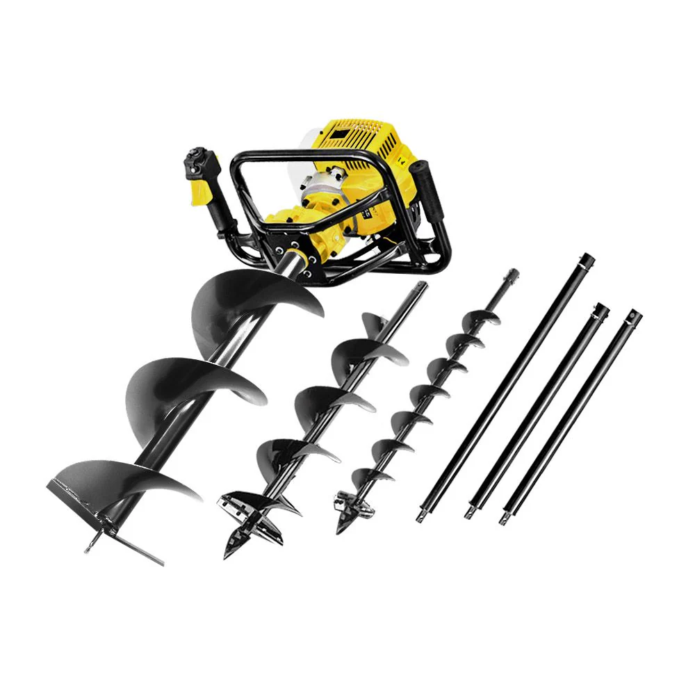 5c7bc8320814961d329d0346e7d78c12d0c212b0a9ac46abc4d8aebb789f9137 Giantz 92CC Post Hole Digger Petrol Drill Auger Extension Bits