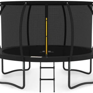 JUMPZYLLA 8FT Trampoline Outdoor with Enclosure for Kids