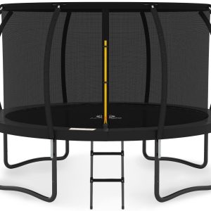 JUMPZYLLA 8FT Trampoline Outdoor with Enclosure for Kids