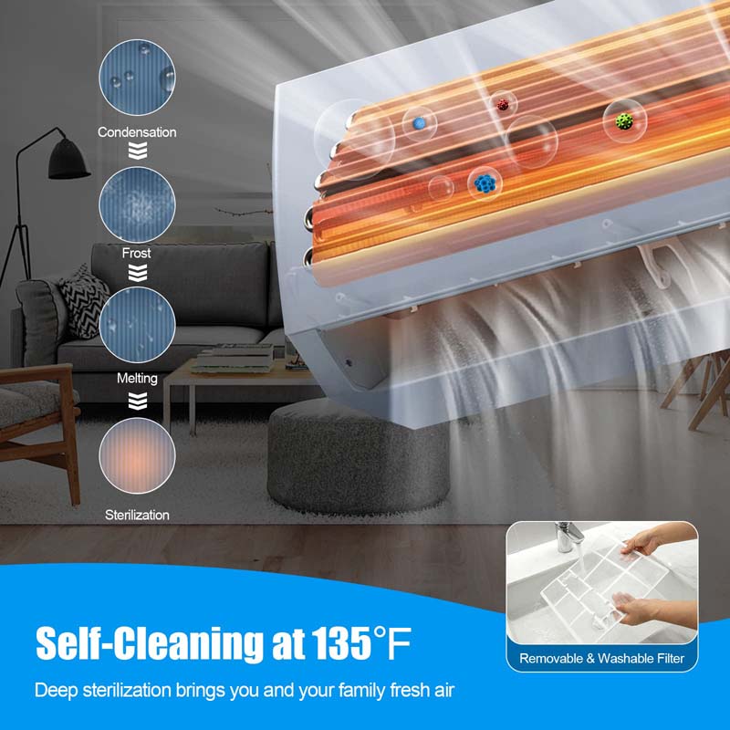 60da95d840a65497f8337869f5375723a6a33dde1524c9c67975c3b30a01ad58 12000BTU Ductless Mini Split Air Conditioner 208-230V 17 SEER2 Wall-Mounted Inverter AC Unit with Heat Pump