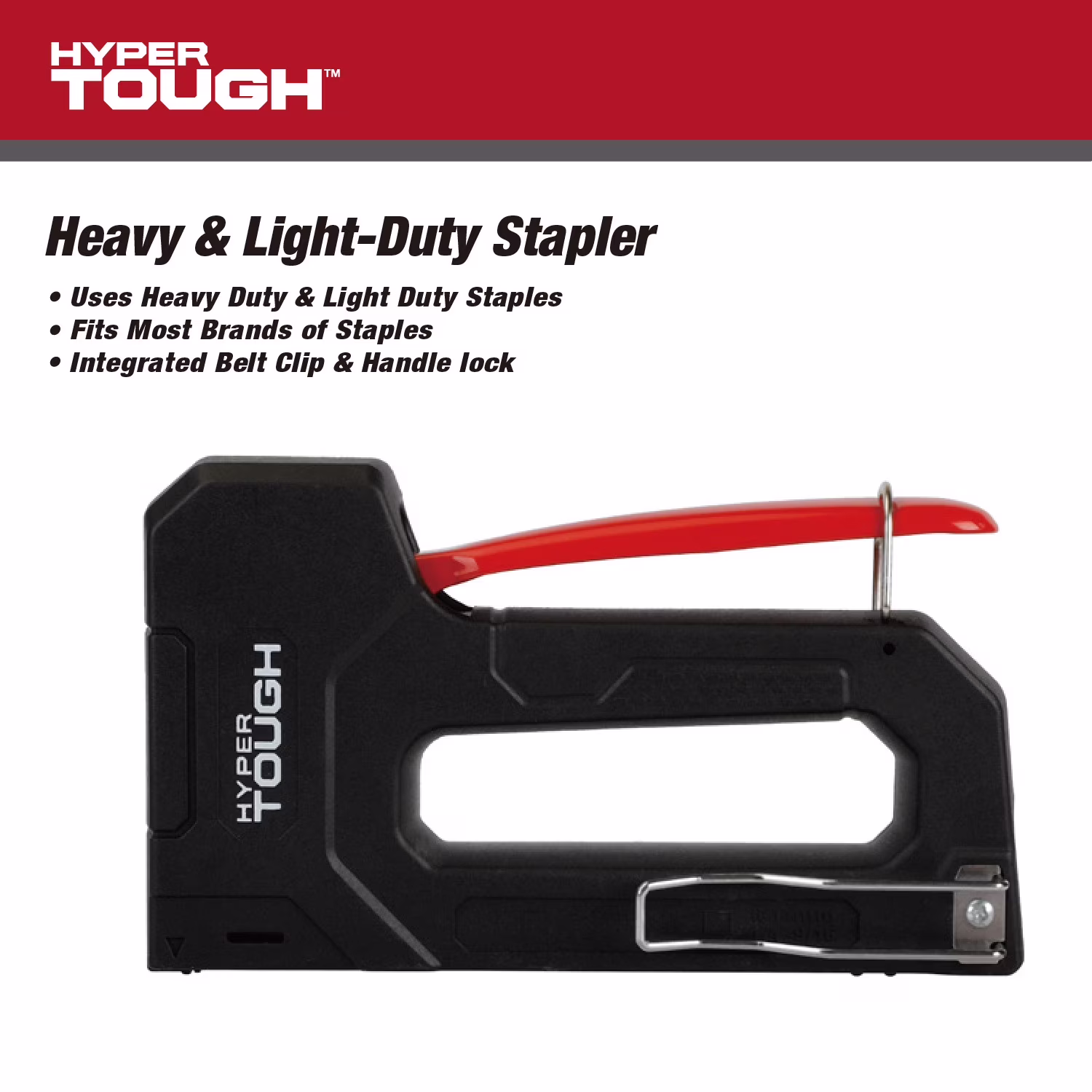 Hyper Tough Staple Gun for Heavy & Light Duty Staples