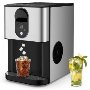 56 LBS/24H Nugget Ice Maker Countertop, Self-Dispensing Pepple Chewable Ice Making Machine with Self-Cleaning System(Default Title)