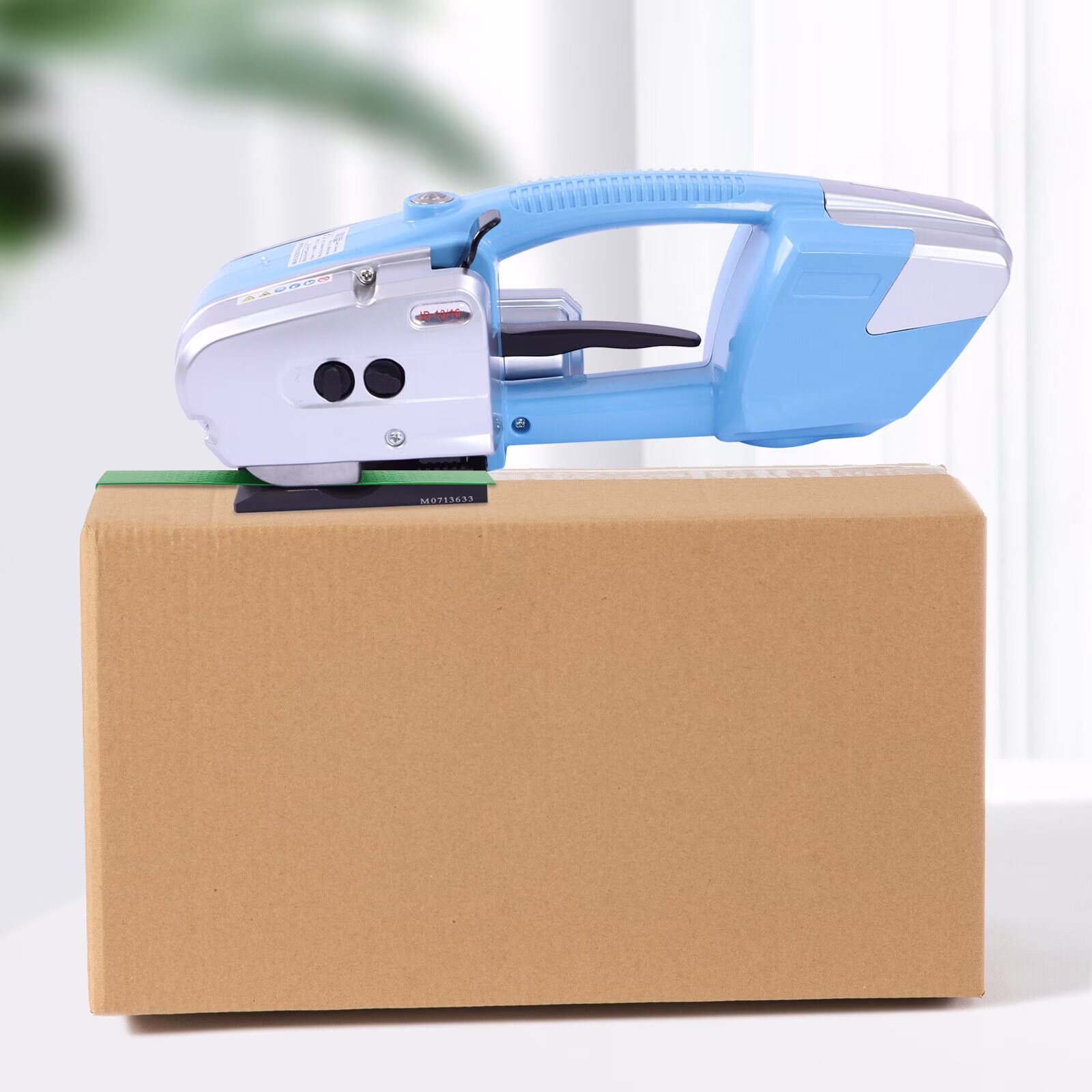 62354582b4fa05f65d0833c7e7eb814f35f8f46c4e0c78bba493e8156007f81a DENSET Automatic Strapping Machine Strapper Battery Operated Strapping Banding Tool Kit For 1/2-5/8" PP PET Straps