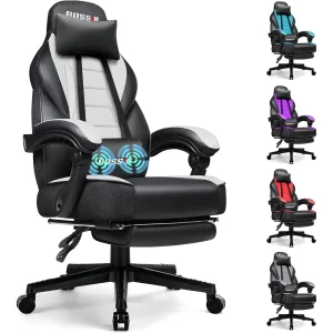 BOSSIN Racing Style Gaming Chair,300 lbs Big and Tall gamer chair High Back Computer Chair(Purple)
