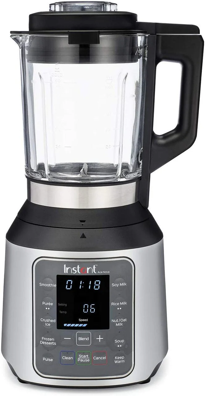 643293bb2125152e87f7b67539c369db06397a3efbd6cda27059f5e9432e45d9 Instant Ace Nova Cooking Blender, Hot and Cold, 9 One Touch Programs, 54 oz, 1000W