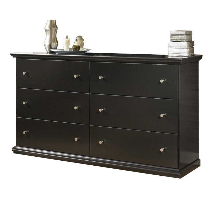 6553142efb0b933ee54c89c1ff621c98646c8cb221dd0df8c4dfc4126629ac7c Ashley Furniture Maribel 6 Drawer Wood Double Dresser in Black
