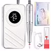 667b69235bd48baf60f98d3290e63102f2d6b0fcda3d743f77a35bd74772645b Saviland Electric Nail Drill - 20000 RPM Corded Electric Nail File Kit with 6 Bits & 51 Sanding Bands, Gold